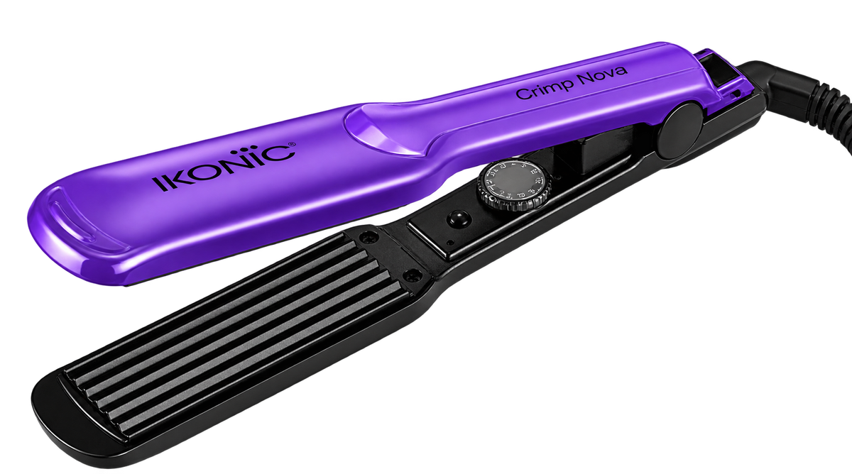 Ikonic | Hair Crimper – Crimp & Style | Professional Hair Styling | Heat-Resistant Plates