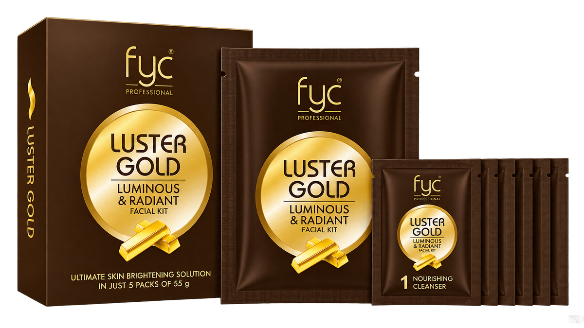 FYC | Luster Gold Pouch Facial Kit