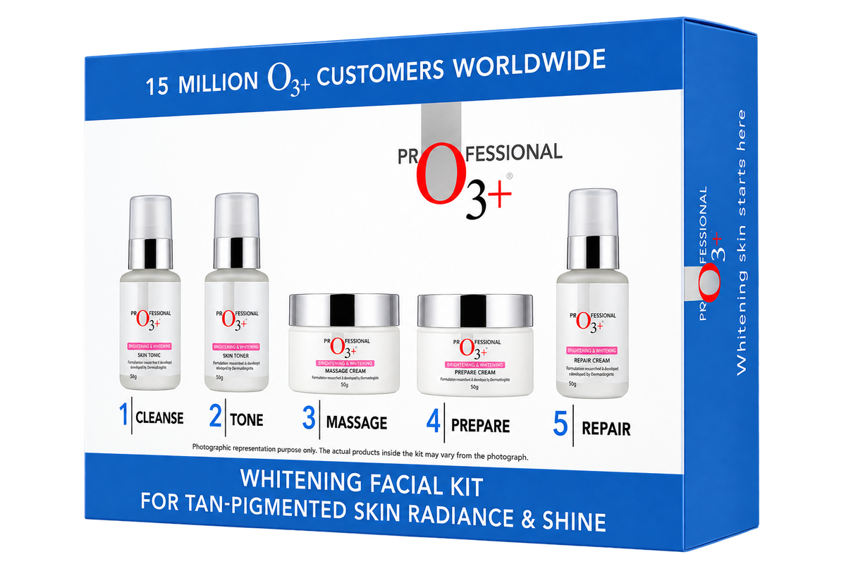 O3+ | Whitening Facial Kit for Brightening &amp; Lightening Skin | 150g+100ml