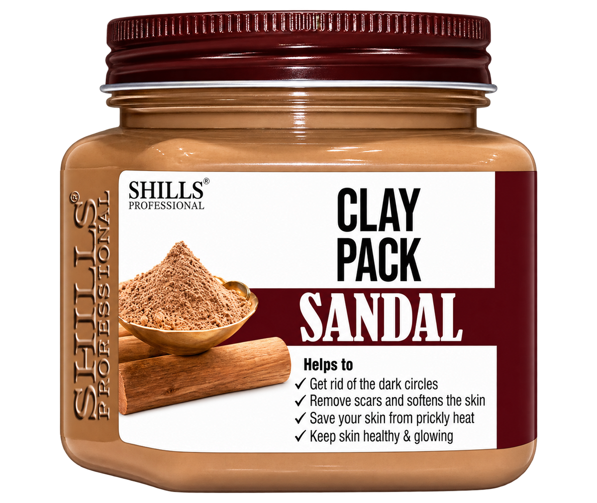 Shills Professional | Sandal Clay Pack | 400 ml