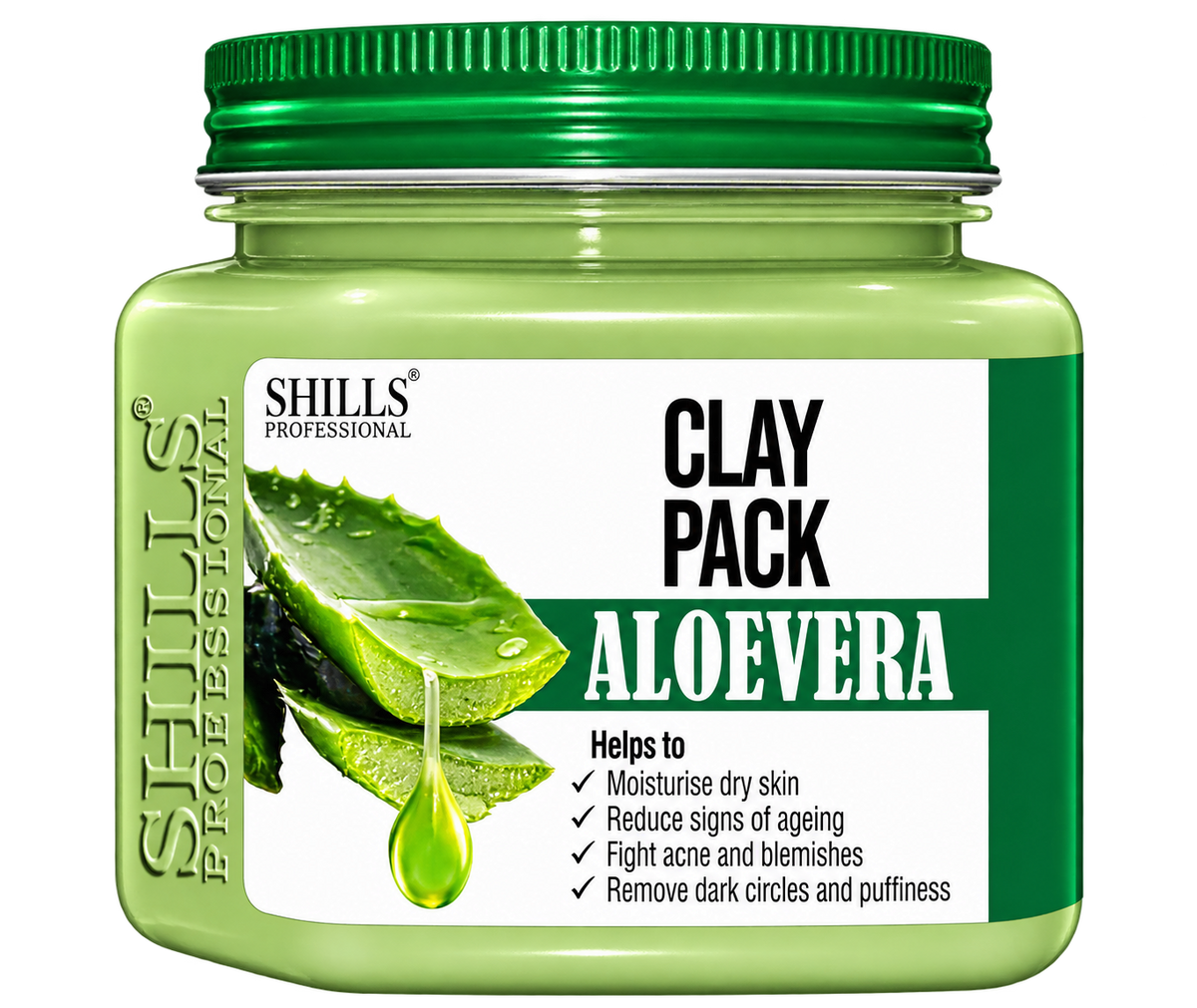 Shills Professional | Aloevera Clay Pack | 400 ml