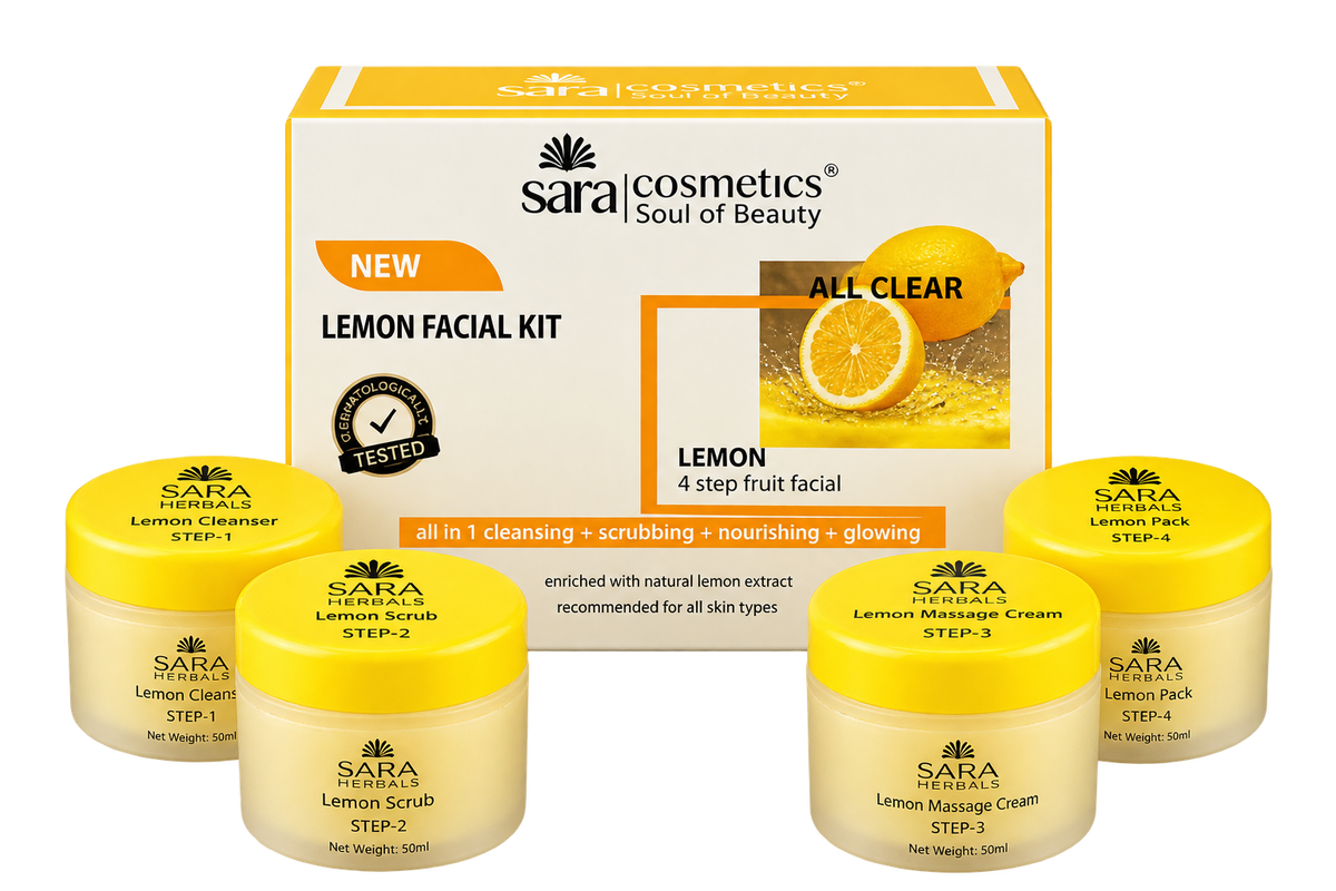 Sara | Lemon Facial Kit for All Skin Types | 200 g