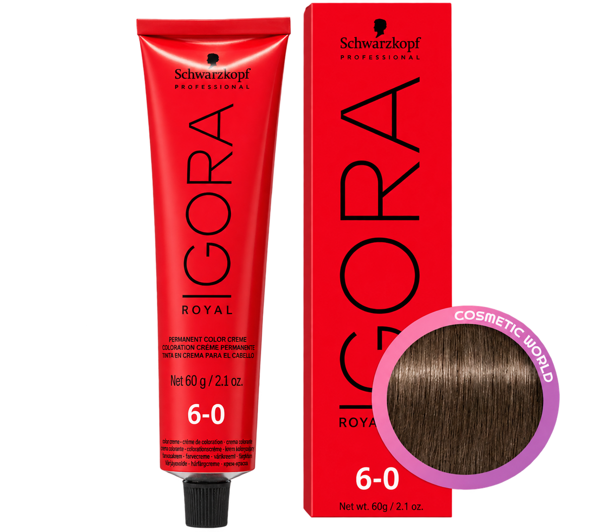 SCHWARZKOPF | IGORA PROFESSIONAL HAIR COLOUR | 6-0